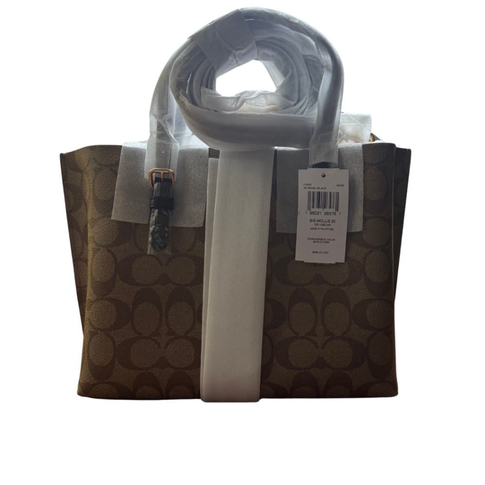 Coach Signature Canvas Mollie 25 Tote